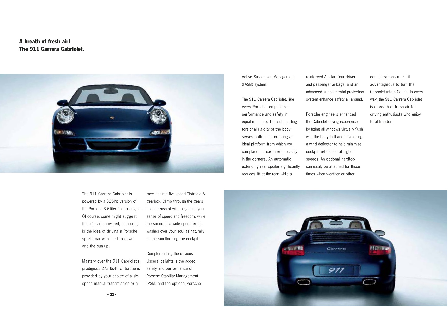 2007 Porsche Porsche 911 Brochure Page 36